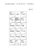 APPARATUS FOR INPUTTING CHARACTERS AND METHOD FOR SUPPORTING KEYBOARD FUNCTIONS diagram and image