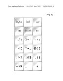 APPARATUS FOR INPUTTING CHARACTERS AND METHOD FOR SUPPORTING KEYBOARD FUNCTIONS diagram and image