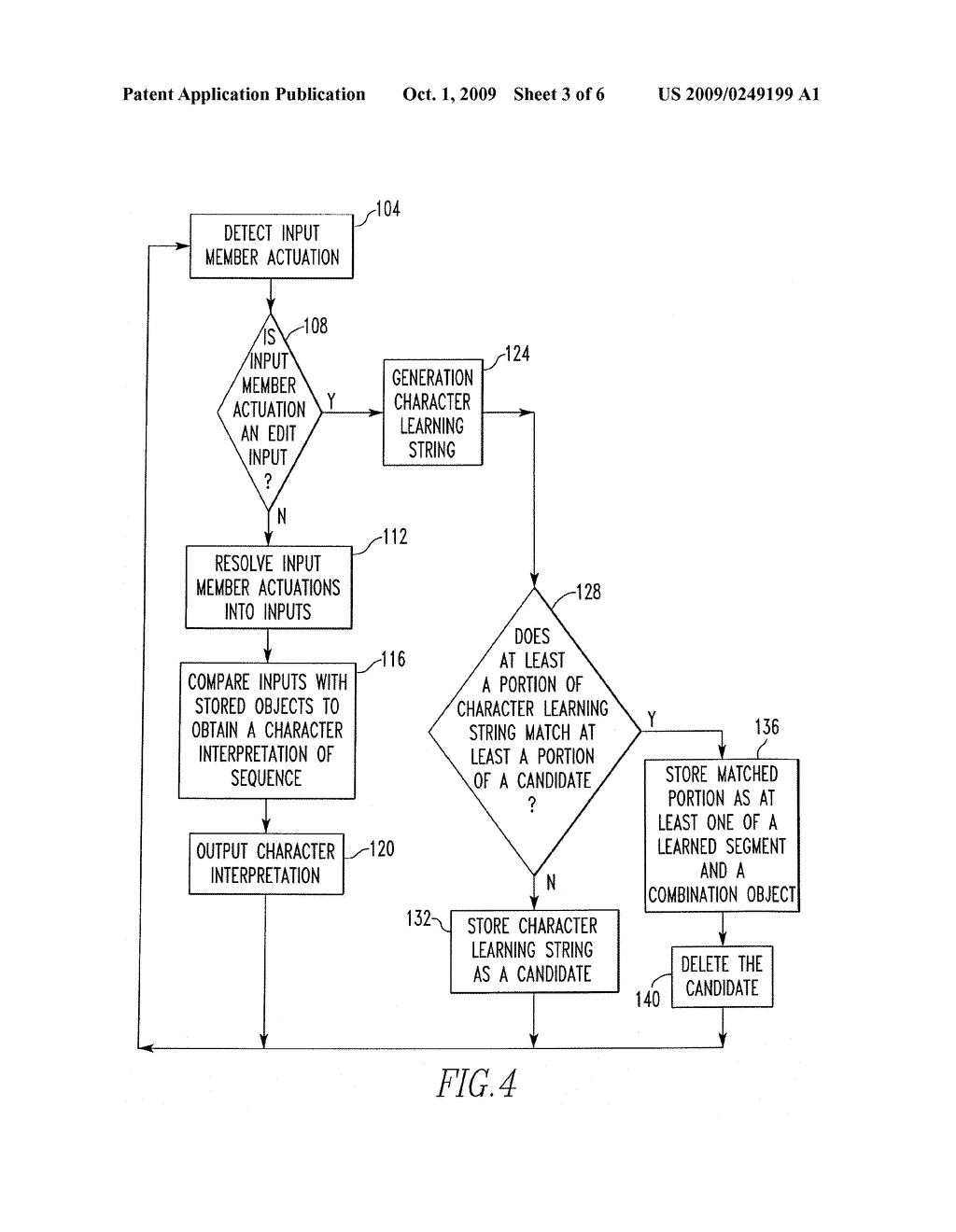 Method of Learning Character Segments During Text Input, and Associated Handheld Electronic Device - diagram, schematic, and image 04