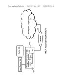 User interface providing information system topology presentation diagram and image