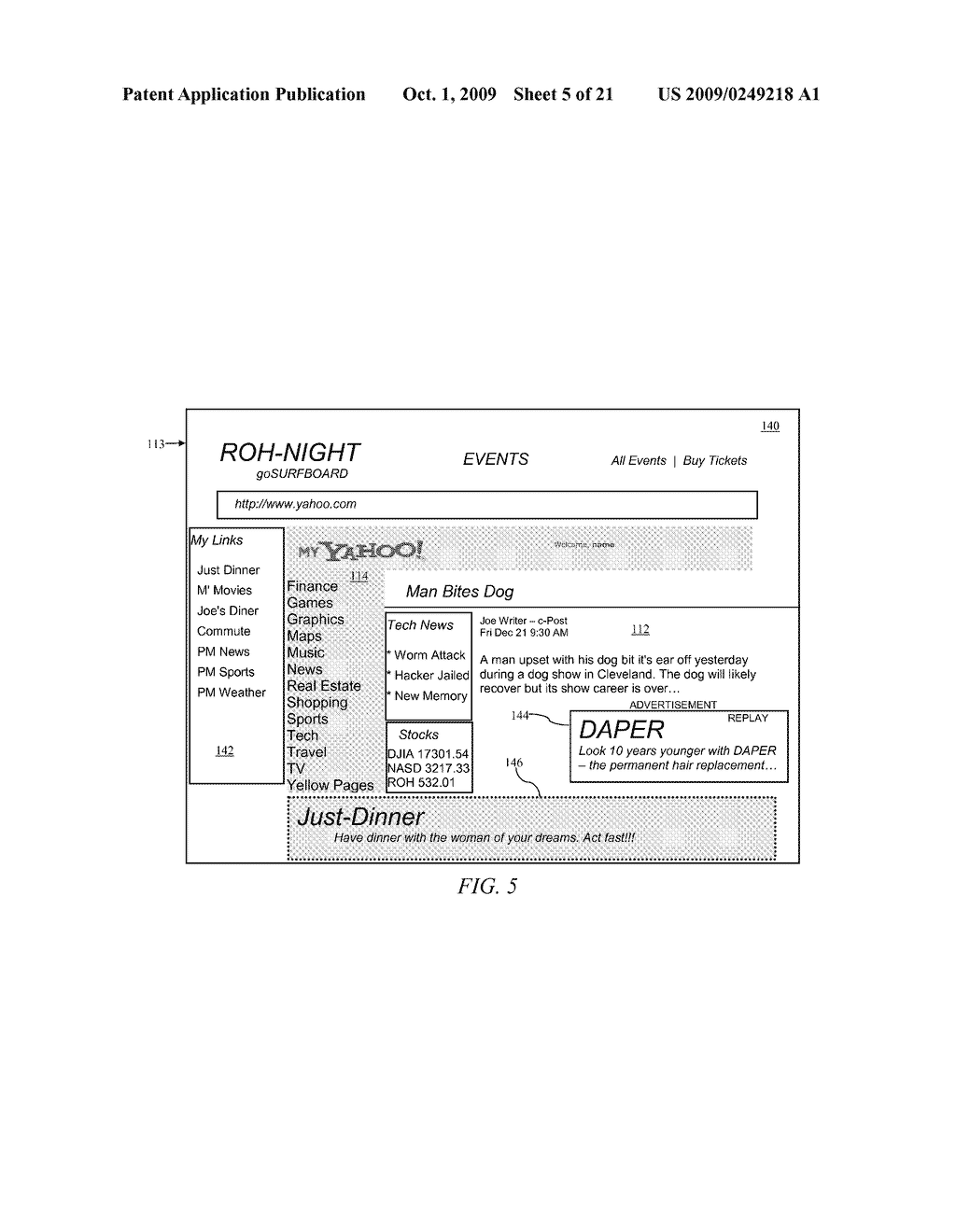 COMPUTER SYSTEM AND METHOD FOR PRESENTING CUSTOM VIEWS BASED UPON TIME AND/OR LOCATION - diagram, schematic, and image 06