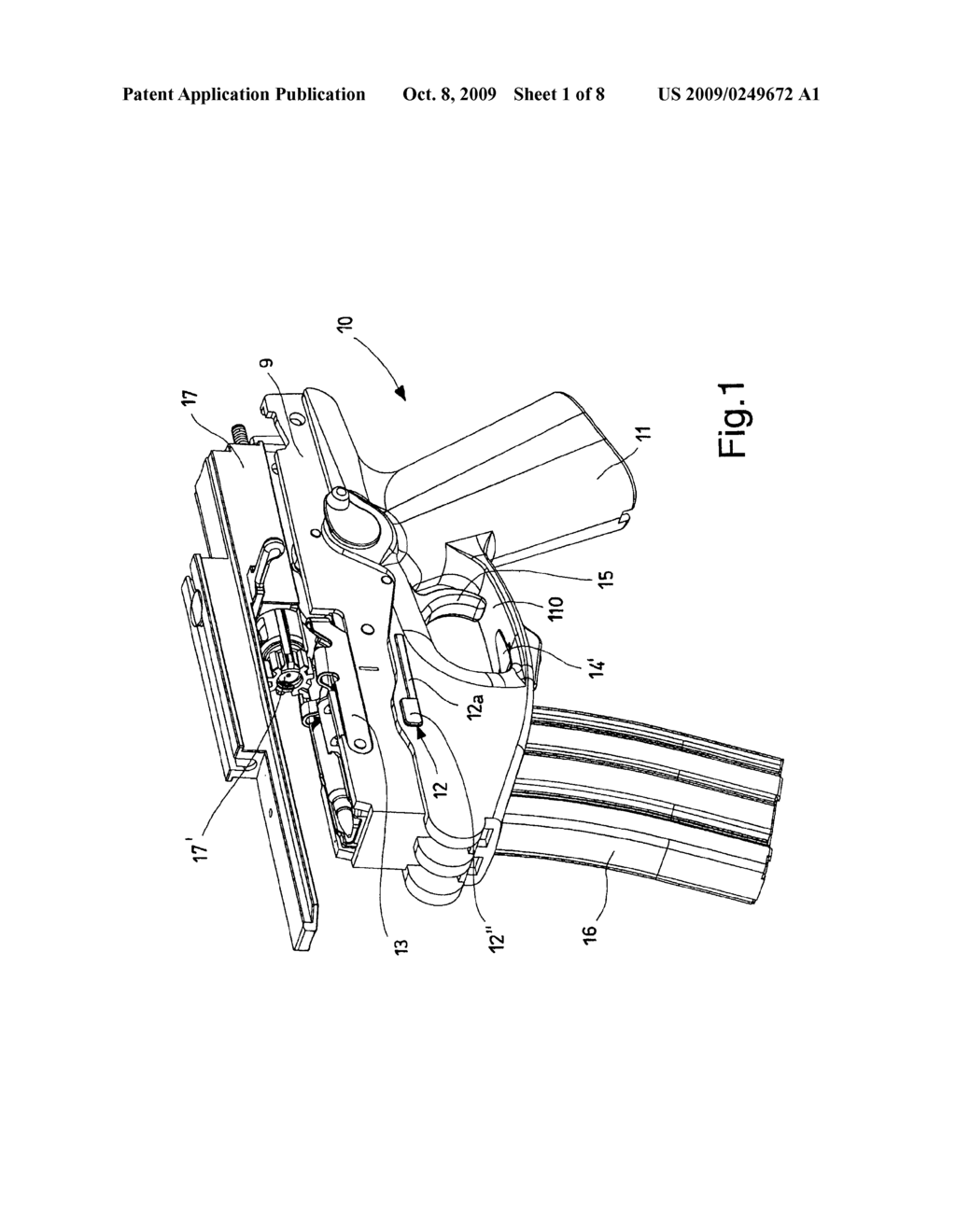 FIREARM WITH AN ERGONOMIC RELOADING CONTROL GROUP - diagram, schematic, and image 02