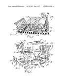 Gliding table and chairs diagram and image