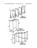 EXPANDABLE PORTABLE WALL PARTITION diagram and image