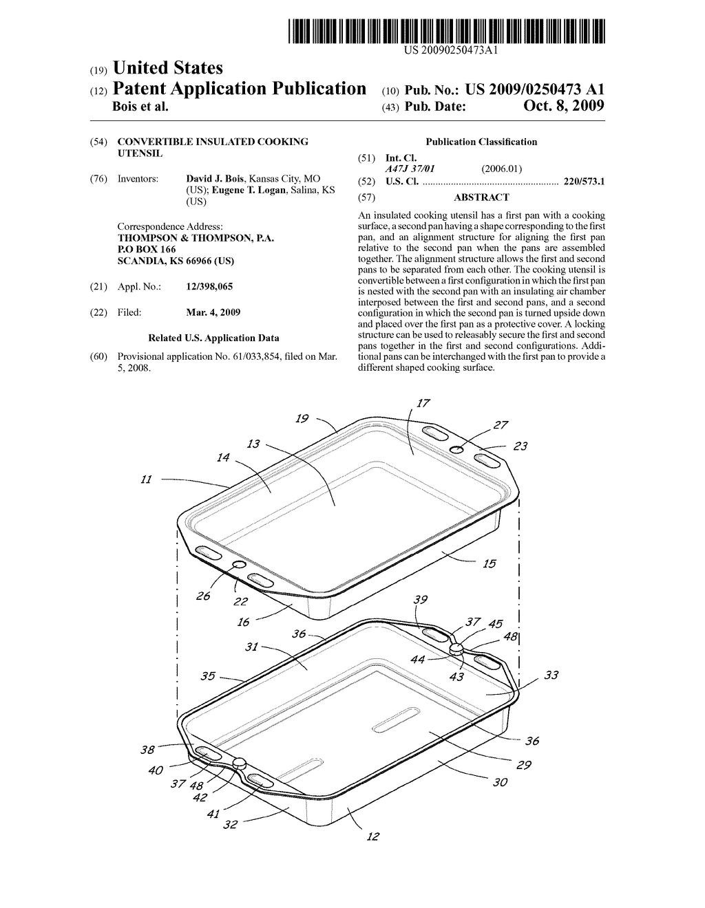 CONVERTIBLE INSULATED COOKING UTENSIL - diagram, schematic, and image 01