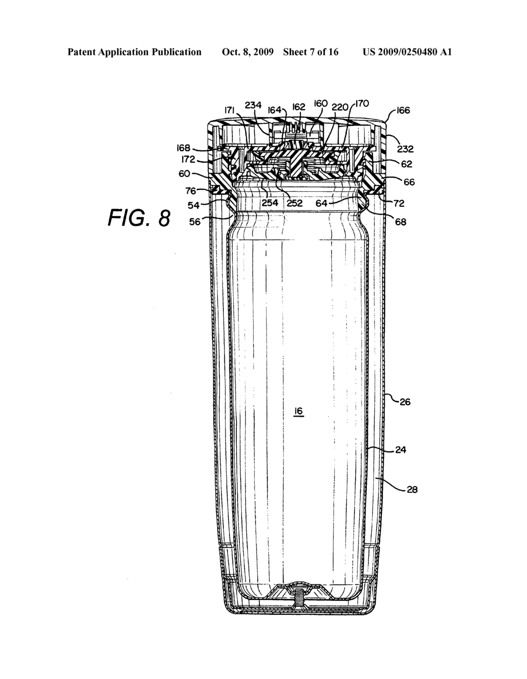 Travel container having drinking orifice and vent aperture - diagram, schematic, and image 08