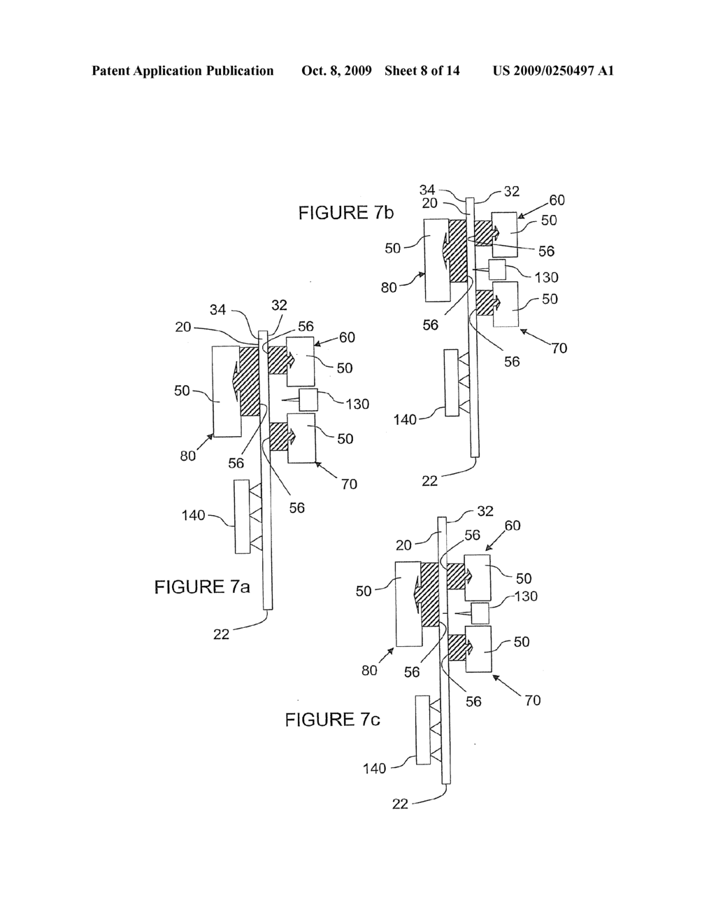 METHOD AND APPARATUS FOR SEPARATING A PANE OF BRITTLE MATERIAL FROM A MOVING RIBBON OF THE MATERIAL - diagram, schematic, and image 09