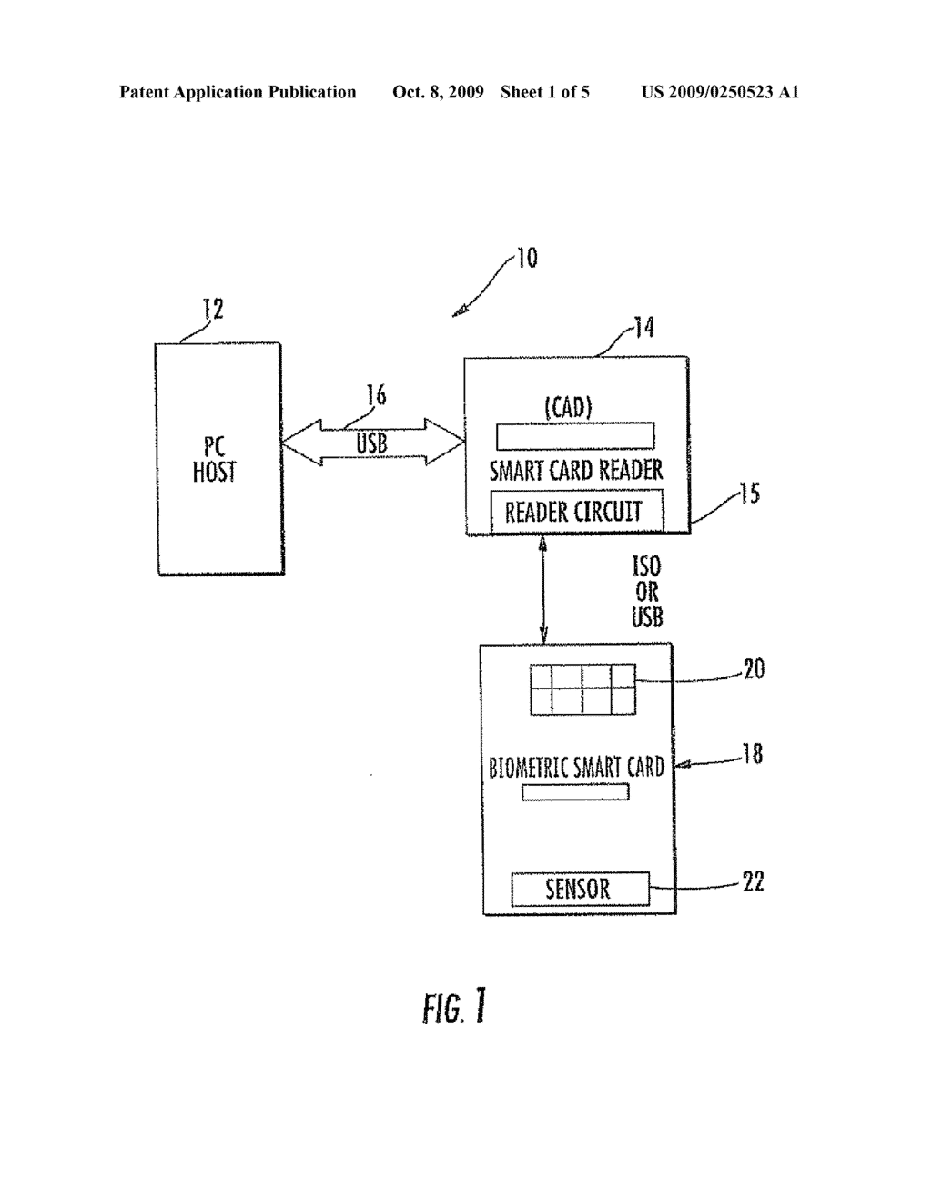 SYSTEM AND METHOD FOR SENSING BIOMETRIC AND NON-BIOMETRIC SMART CARD DEVICES - diagram, schematic, and image 02