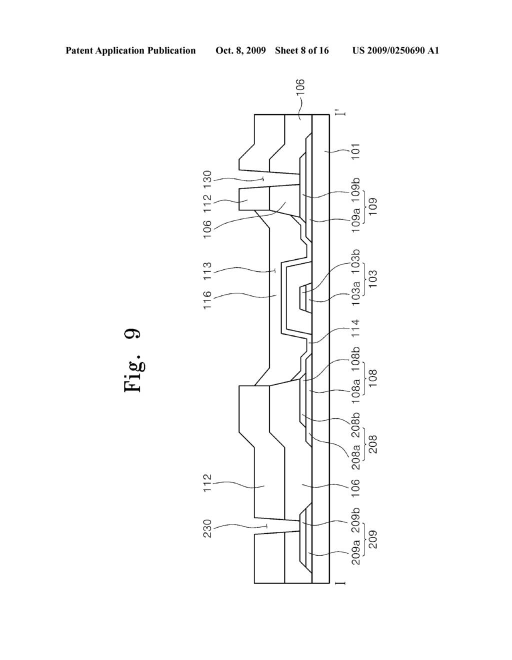 ORGANIC THIN FILM TRANSISTOR SUBSTRATE AND METHOD OF MANUFACTURING THE SAME - diagram, schematic, and image 09