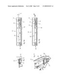 Flush-mounted guiding arrangement for furniture components, in particular drawers in the body of furniture pieces diagram and image