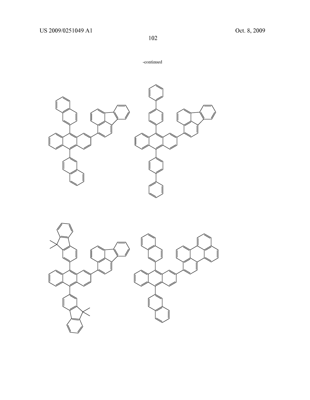 Organic electroluminescent device utilizing organic electroluminescent compounds - diagram, schematic, and image 104