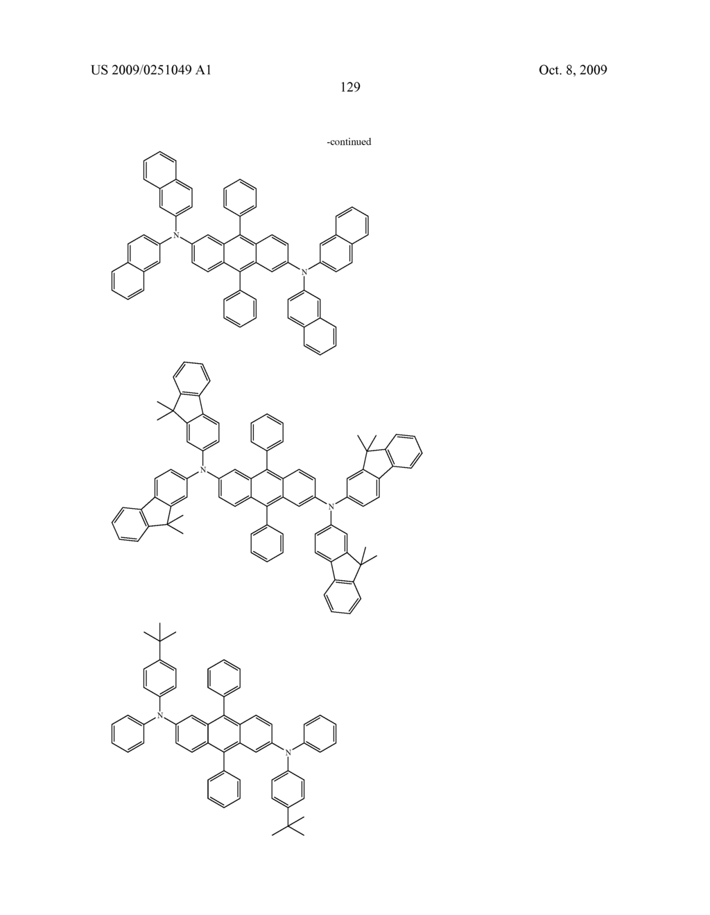 Organic electroluminescent device utilizing organic electroluminescent compounds - diagram, schematic, and image 131