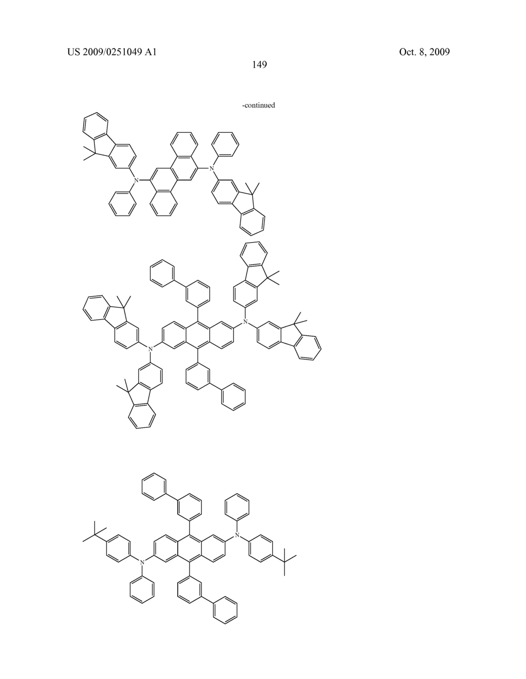 Organic electroluminescent device utilizing organic electroluminescent compounds - diagram, schematic, and image 151