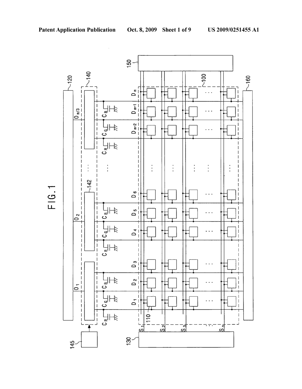 Flat panel display and method of driving the flat panel display - diagram, schematic, and image 02