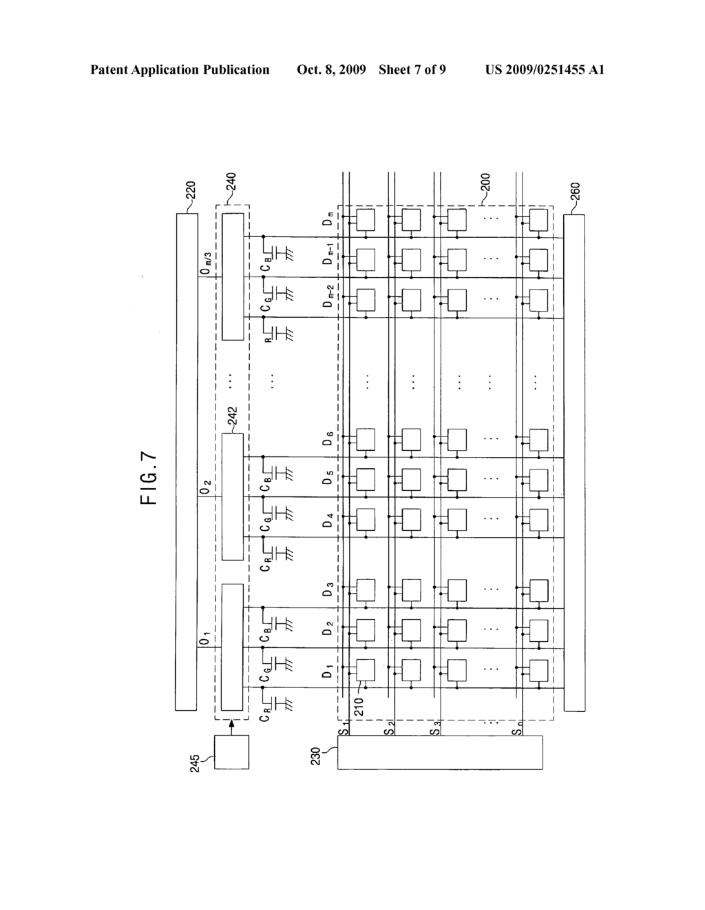 Flat panel display and method of driving the flat panel display - diagram, schematic, and image 08