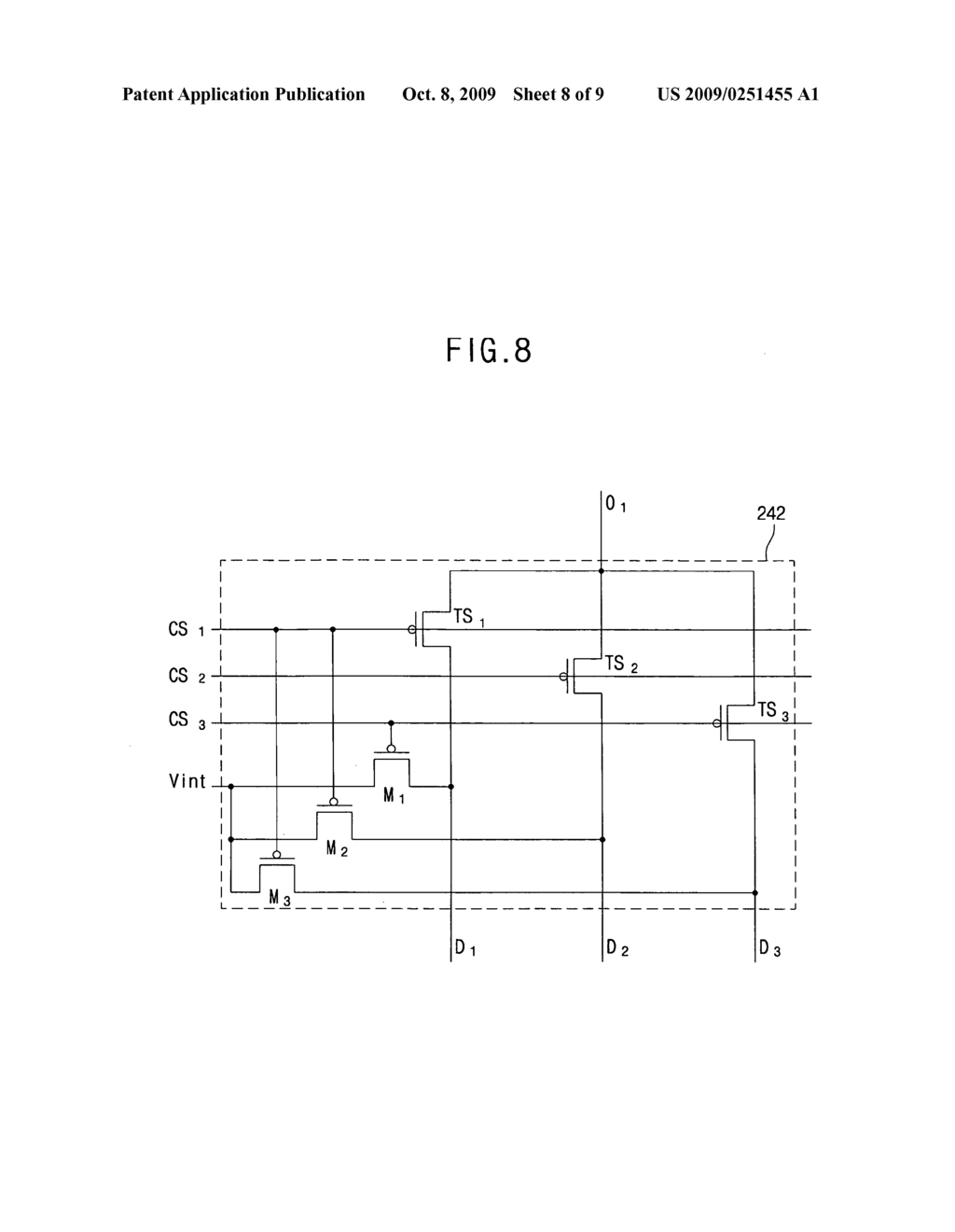 Flat panel display and method of driving the flat panel display - diagram, schematic, and image 09