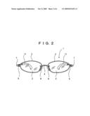 Eyeglass frame diagram and image