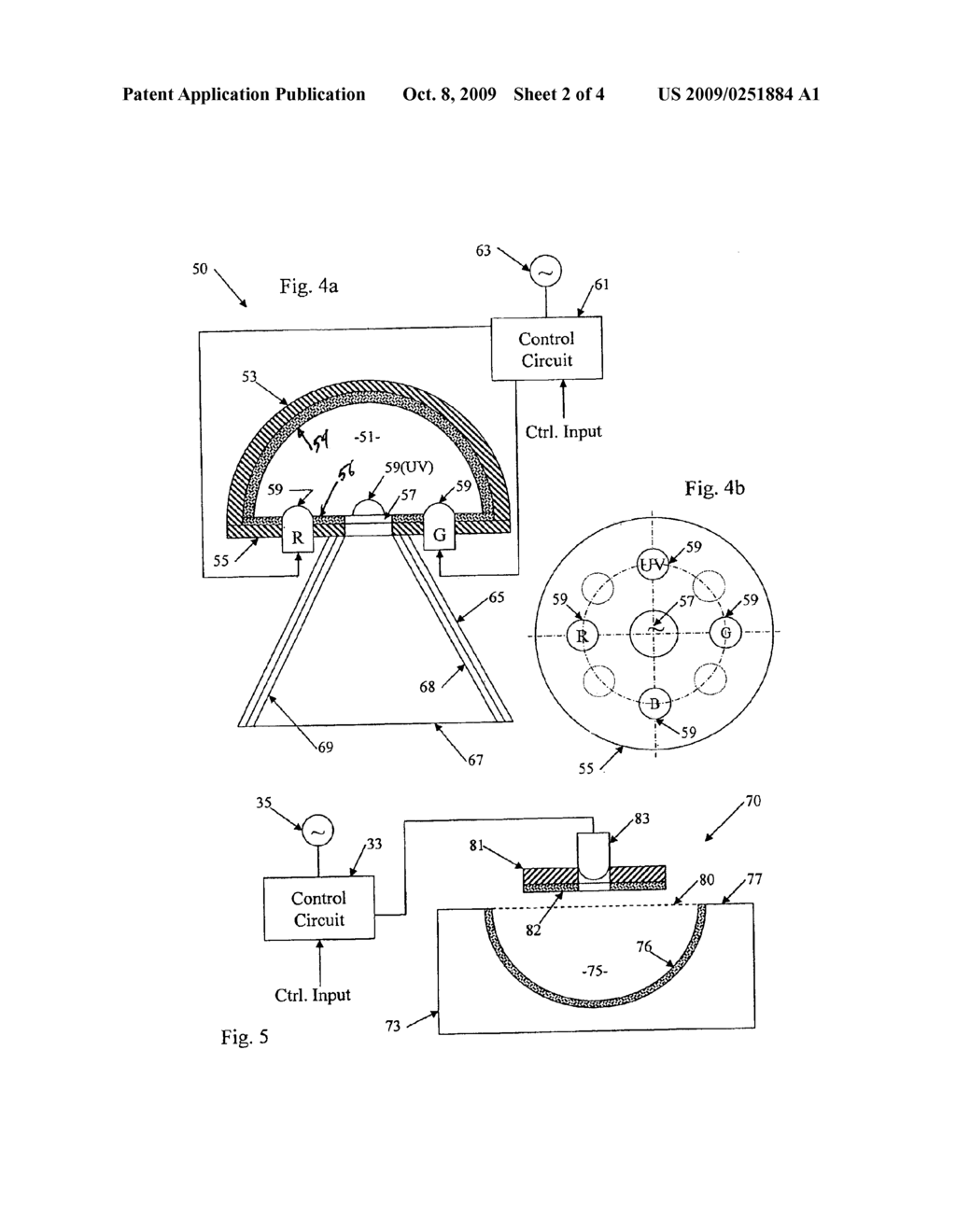 LIGHTING FIXTURE USING SEMICONDUCTOR COUPLED WITH A REFLECTOR HAVING REFLECTIVE SURFACE WITH A PHOSPHOR MATERIAL - diagram, schematic, and image 03