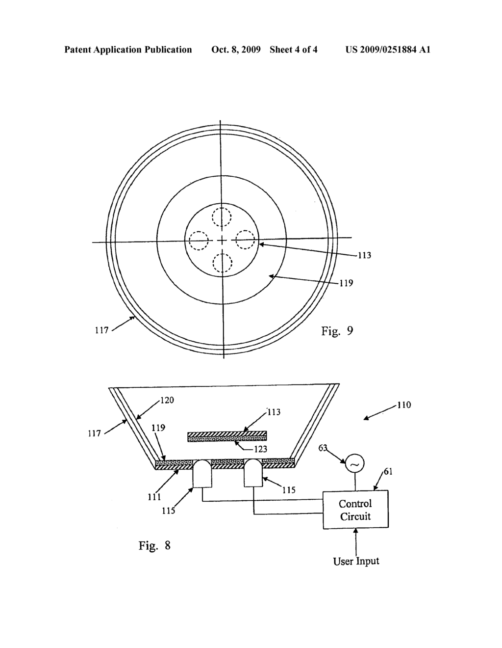 LIGHTING FIXTURE USING SEMICONDUCTOR COUPLED WITH A REFLECTOR HAVING REFLECTIVE SURFACE WITH A PHOSPHOR MATERIAL - diagram, schematic, and image 05