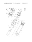 LED flashlight with mechanical switch operable to adjust light brightness diagram and image