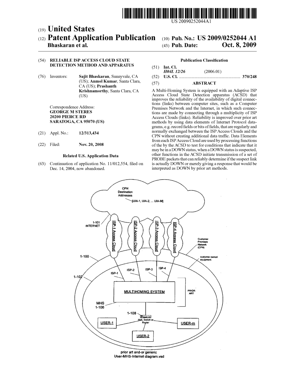 Reliable ISP Access Cloud state detection method and apparatus - diagram, schematic, and image 01