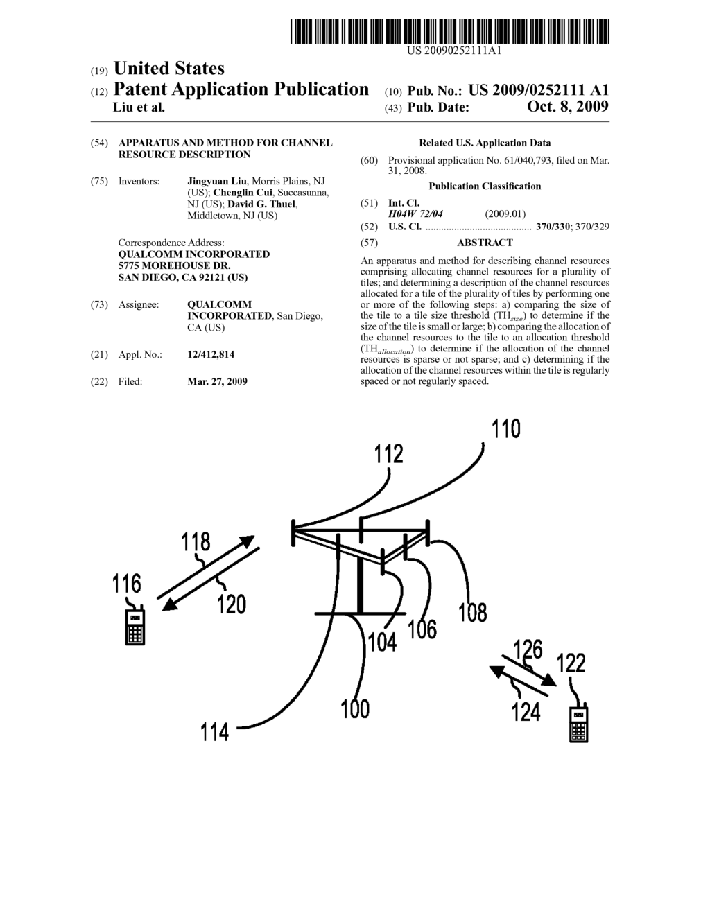 APPARATUS AND METHOD FOR CHANNEL RESOURCE DESCRIPTION - diagram, schematic, and image 01