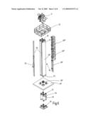 ARRANGEMENT FOR CONVEYING CONCRETE WITH A HEIGHT-ADJUSTABLE CONCRETE DISTRIBUTING MAST diagram and image