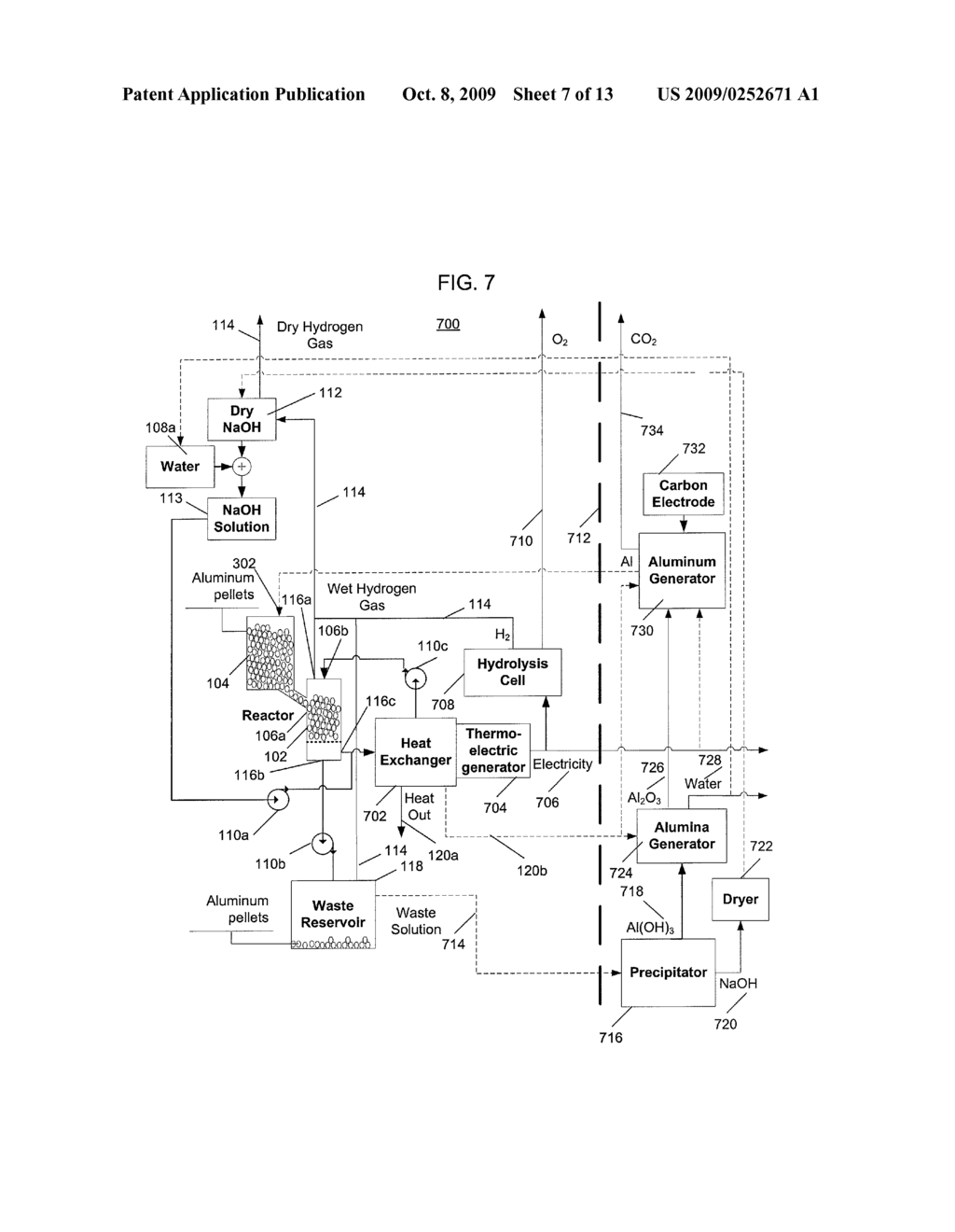 ALUMINUM-ALKALI HYDROXIDE RECYCLABLE HYDROGEN GENERATOR - diagram, schematic, and image 08