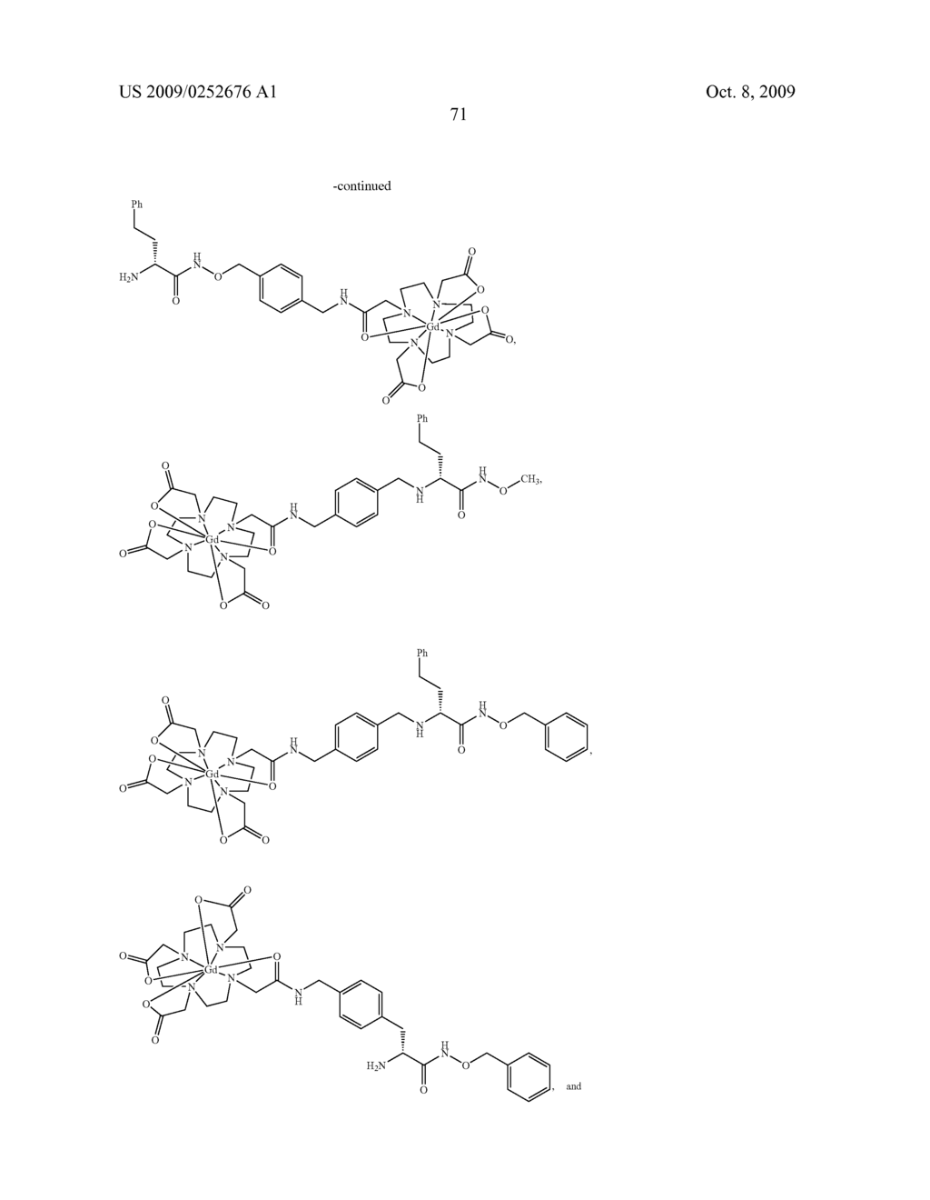 N-ALKOXYAMIDE CONJUGATES AS IMAGING AGENTS - diagram, schematic, and image 73