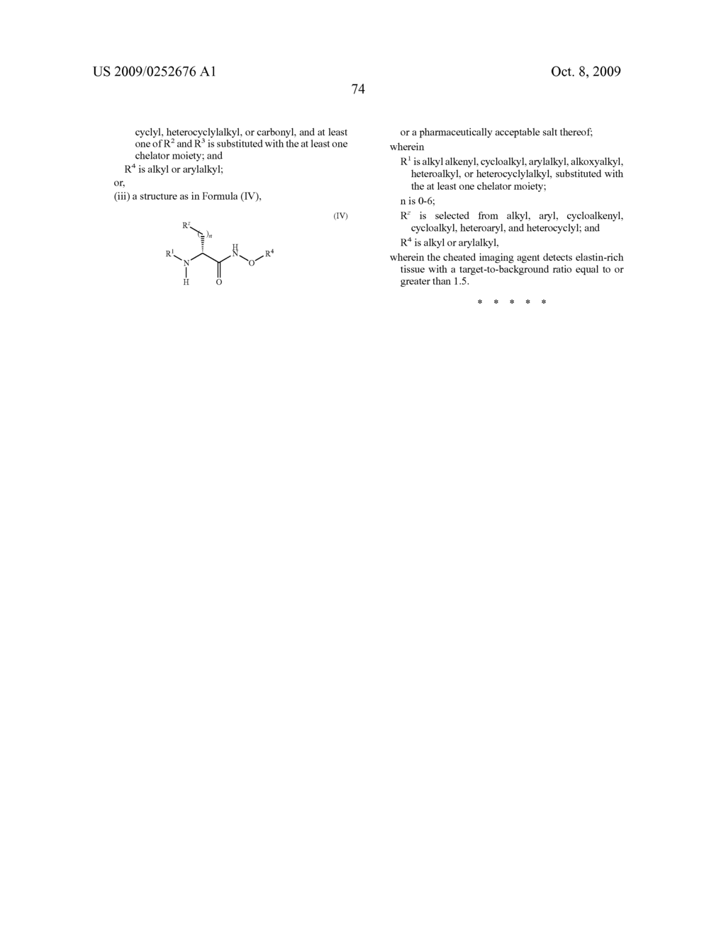 N-ALKOXYAMIDE CONJUGATES AS IMAGING AGENTS - diagram, schematic, and image 76