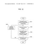 Method for producing optical element having multi-layered film diagram and image