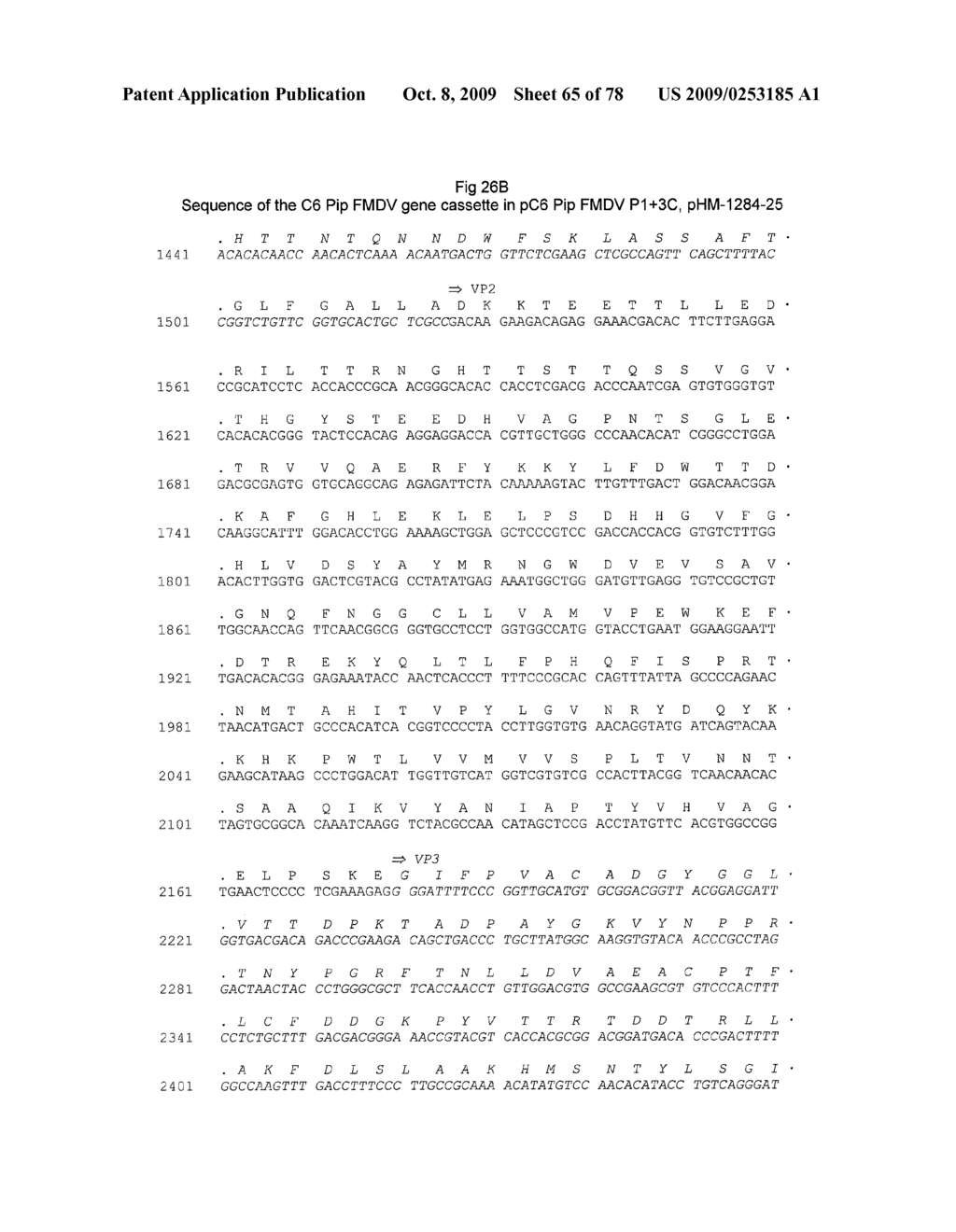 AVIPOX RECOMBINANTS EXPRESSING FOOT AND MOUTH DISEASE VIRUS GENES - diagram, schematic, and image 66