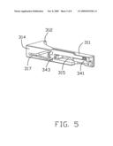 Electrical card connector with improved card locking arm for holding an inserted card diagram and image