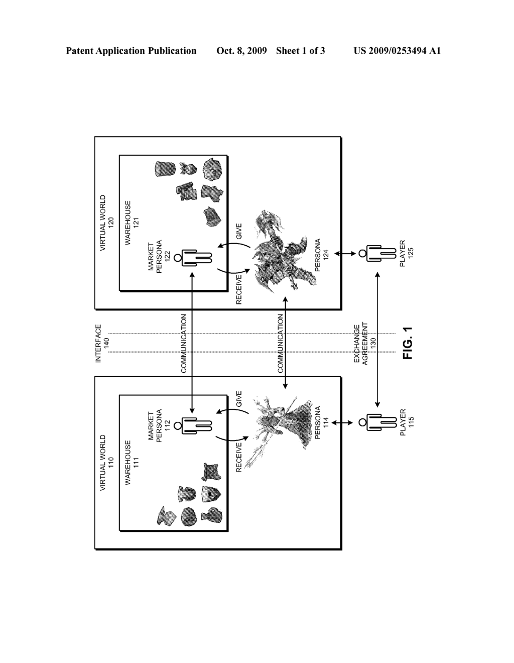 EXCHANGING ASSETS BETWEEN ON-LINE VIRTUAL WORLDS - diagram, schematic, and image 02