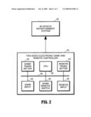 TWO-SIDED ELECTRONIC GAME AND REMOTE CONTROLLER diagram and image