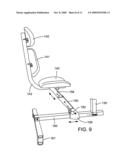 Bicycling exercise apparatus diagram and image