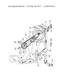 Bicycling exercise apparatus diagram and image