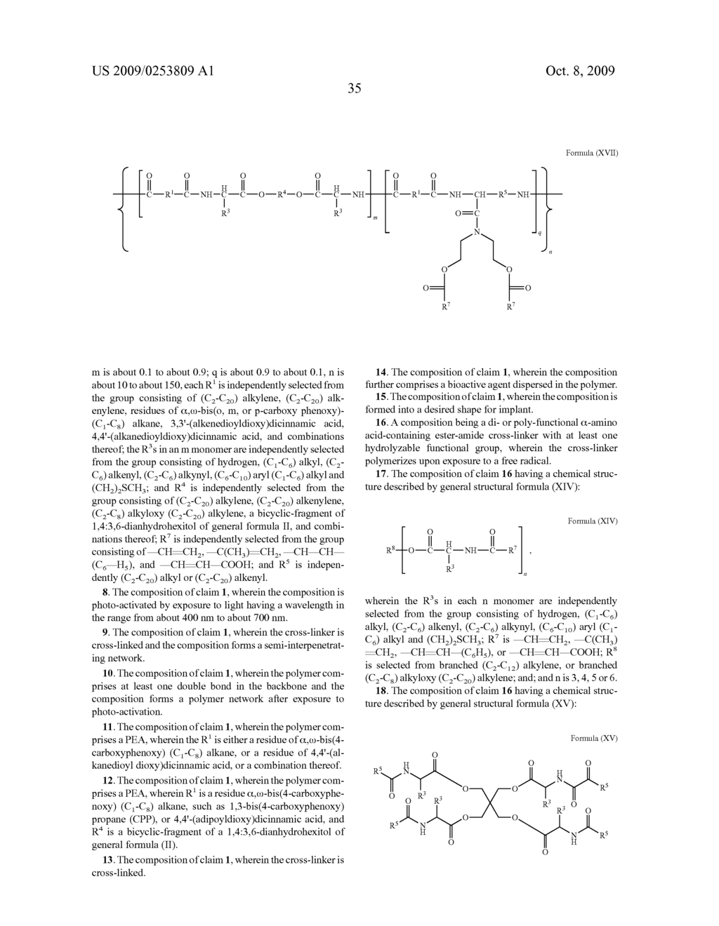 BIOABSORBABLE ELASTOMERIC POLYMER NETWORKS, CROSS-LINKERS AND METHODS OF USE - diagram, schematic, and image 44