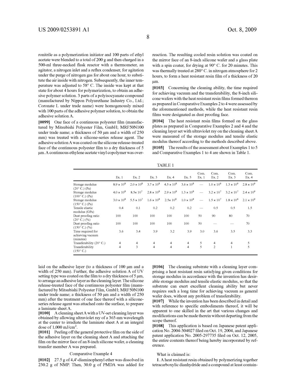 CLEANING SUBSTRATE OF SUBSTRATE PROCESSING EQUIPMENT AND HEAT RESISTANT RESIN PREFERABLE THEREOF - diagram, schematic, and image 09