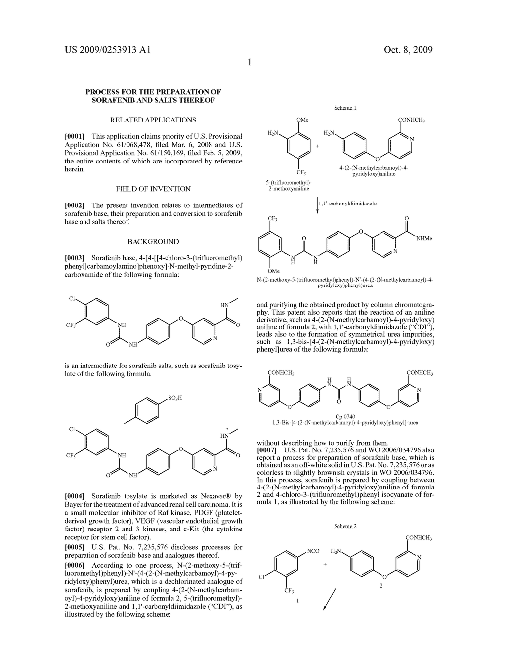 Process for the preparation of sorafenib and salts thereof - diagram, schematic, and image 02