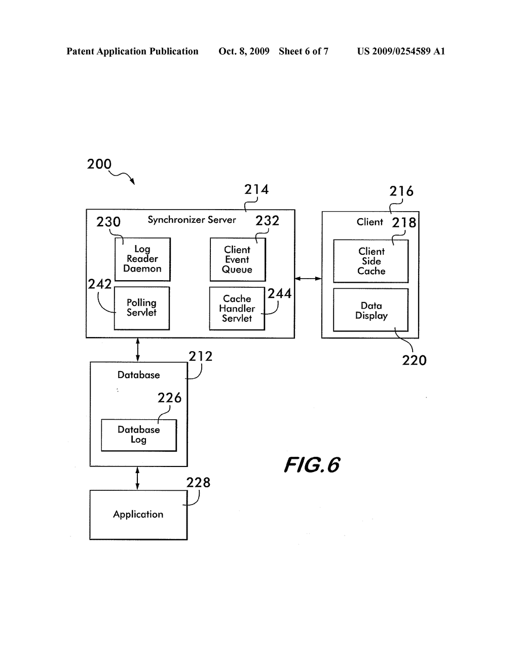 CLIENT SIDE CACHING OF SYNCHRONIZED DATA - diagram, schematic, and image 07