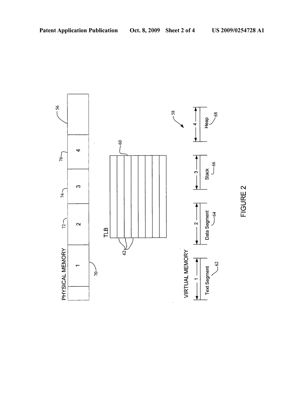 Memory allocation to minimize translation lookaside buffer faults - diagram, schematic, and image 03