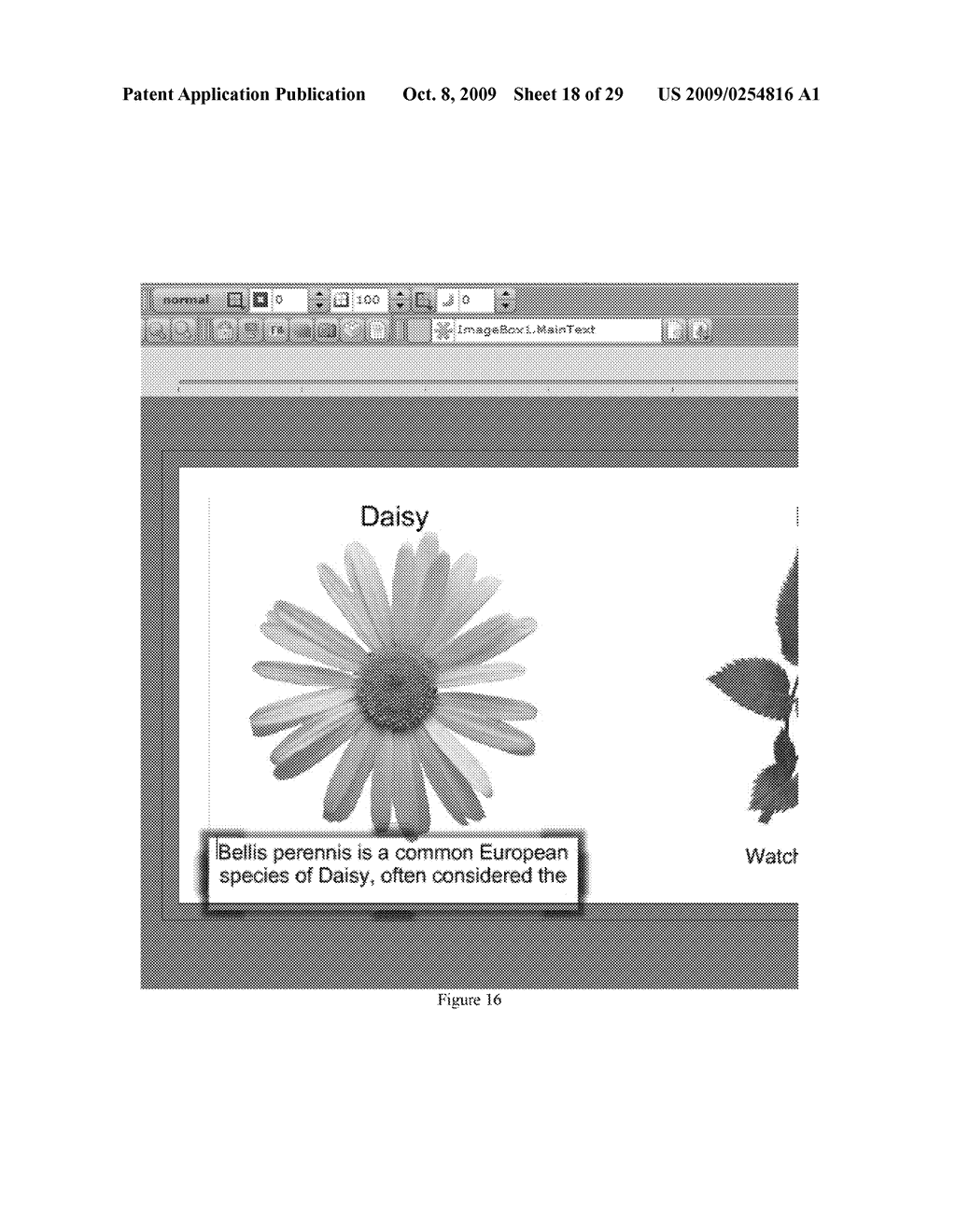 METHOD OF ASSOCIATING PROPERTIES OR FIELDS OF GRAPHICAL OBJECTS WITH EACH OTHER FOR EFFICIENT COMPOSITION OF DOCUMENTS - diagram, schematic, and image 19