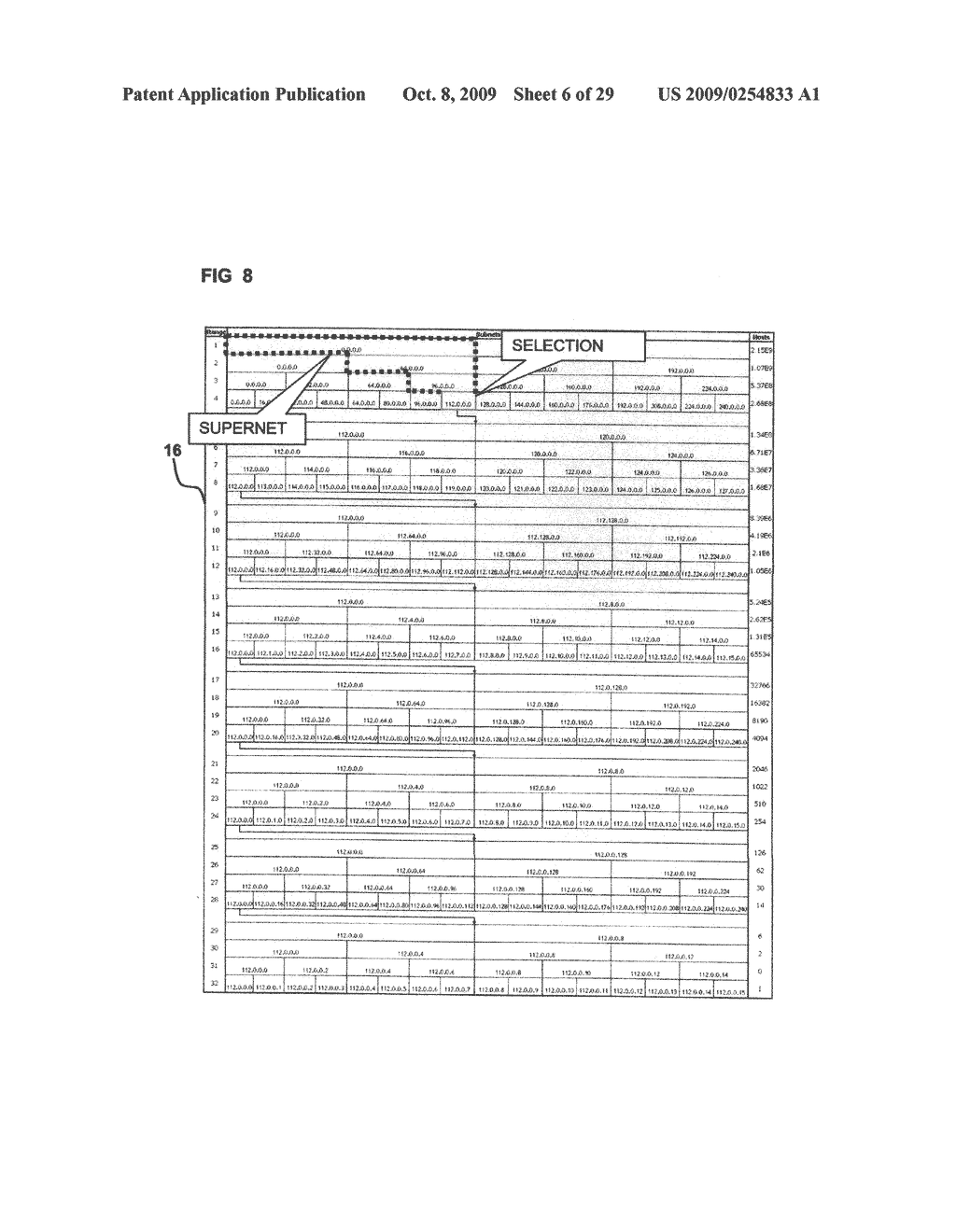 SYSTEM AND METHOD FOR DISPLAYING INFORMATION ABOUT SUBNETS - diagram, schematic, and image 07