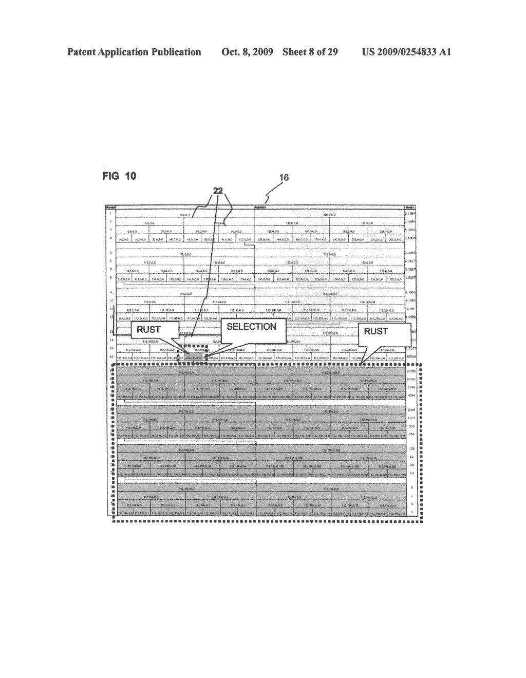 SYSTEM AND METHOD FOR DISPLAYING INFORMATION ABOUT SUBNETS - diagram, schematic, and image 09