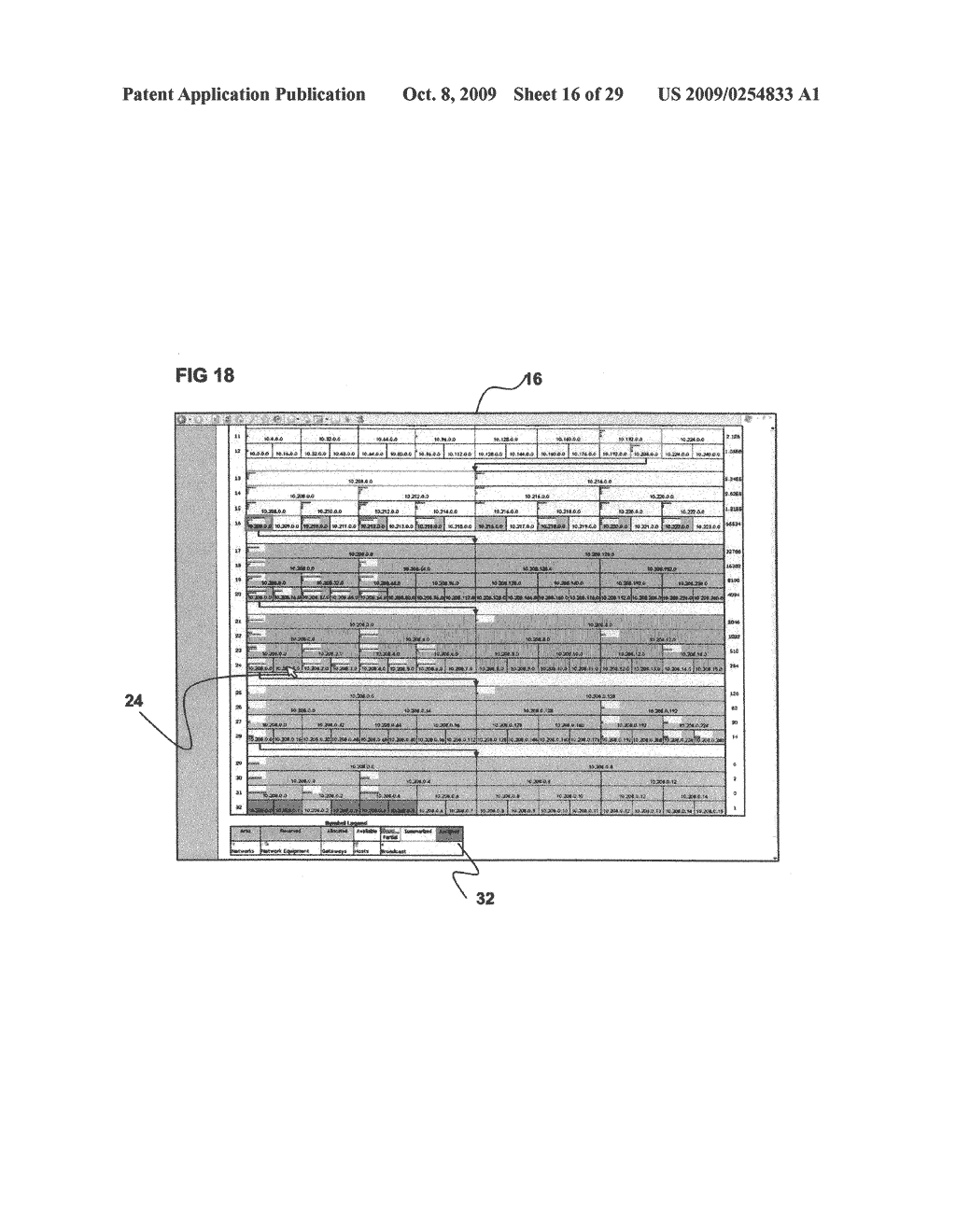 SYSTEM AND METHOD FOR DISPLAYING INFORMATION ABOUT SUBNETS - diagram, schematic, and image 17