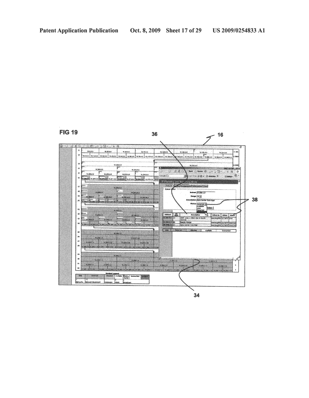 SYSTEM AND METHOD FOR DISPLAYING INFORMATION ABOUT SUBNETS - diagram, schematic, and image 18