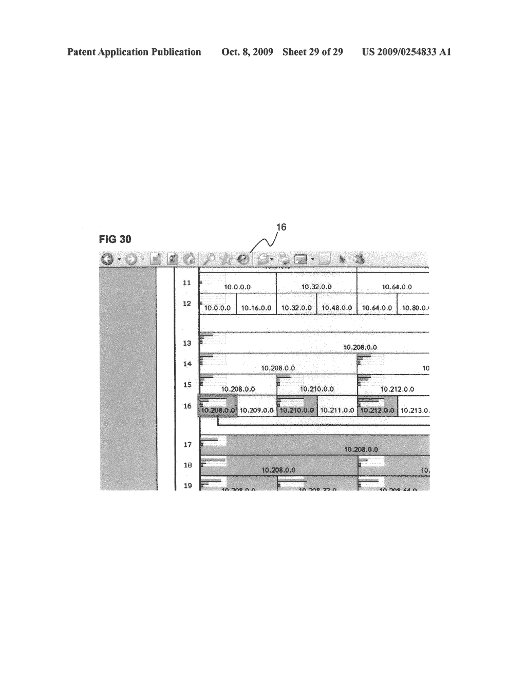 SYSTEM AND METHOD FOR DISPLAYING INFORMATION ABOUT SUBNETS - diagram, schematic, and image 30