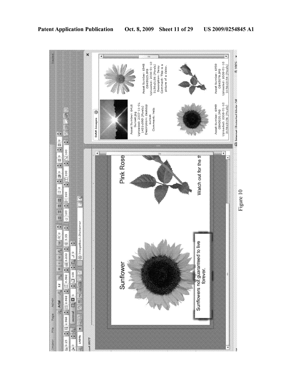 METHOD OF ASSOCIATING PROPERTIES OR FIELDS OF GRAPHICAL OBJECTS WITH EACH OTHER FOR EFFICIENT COMPOSITION OF DOCUMENTS - diagram, schematic, and image 12