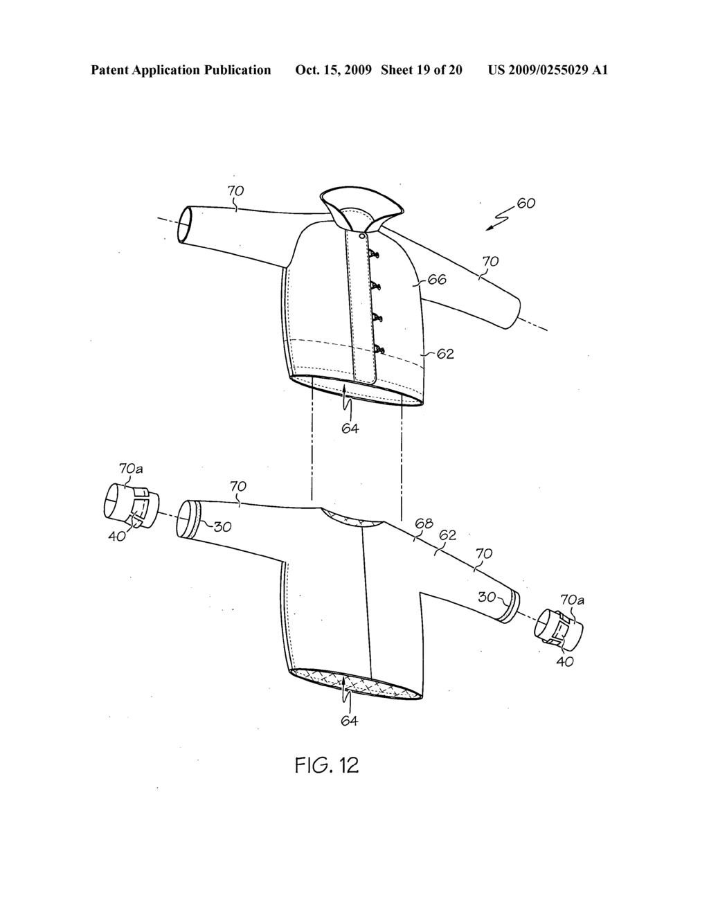 PROTECTIVE GARMENT WITH REMOVABLE PORTIONS - diagram, schematic, and image 20